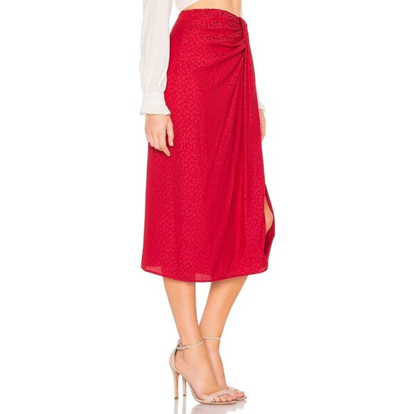 L'Academie The Maryam Skirt Lava Red - Picture 2 of 9